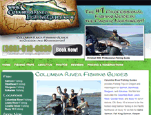 Tablet Screenshot of columbiariverfishingguide.com